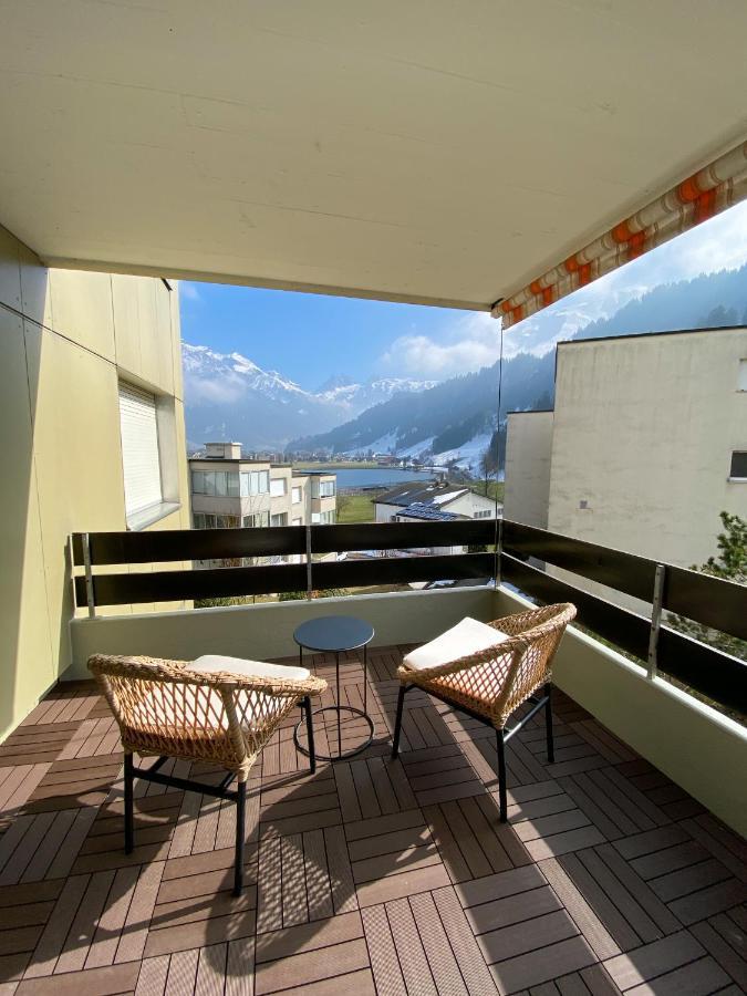 אנגלברג Wunderstay Alpine 203 Chic Studio With Balcony, Mountain And Lake View מראה חיצוני תמונה